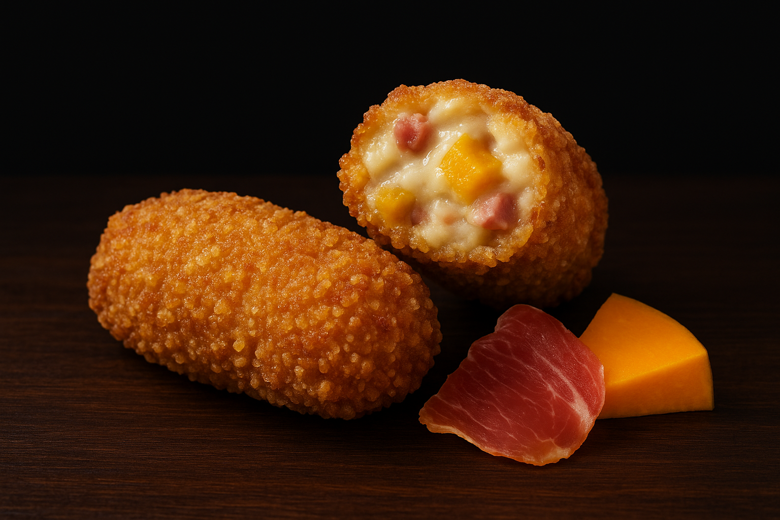 Croquetes de pernil ibèric amb carbassa